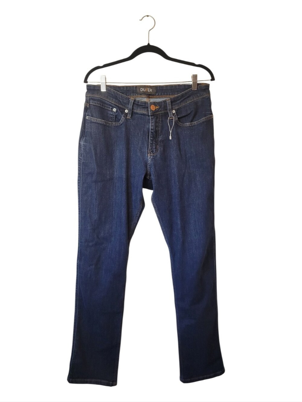 Duer L2X Relaxed Fit Men's Dark Blue Straight Jeans Size 33x32